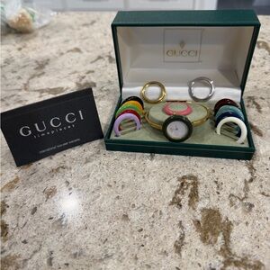 Gucci Women's Watch with Interchangeable Bezels
